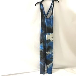 Bfree Jumper Tie Dye Criss Cross back Bodysuit L